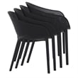 Compamia Sky Pro 11-Piece Polypropylene Resin Dining Set in Black