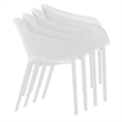 Compamia Sky Pro 11-Piece Polypropylene Resin Dining Set in Black/White