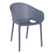 Compamia Sky Pro 11-Piece Polypropylene Resin Dining Set in Taupe/Dark Gray