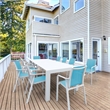 Compamia Pacific 11 Piece Dining set with Extension Table and Arm Chairs in Teal
