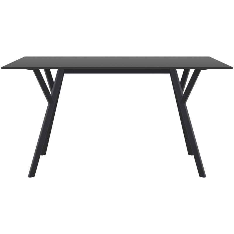 Compamia Max Rectangle Table 55 inch Black