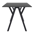 Compamia Max Rectangle Table 55 inch Black