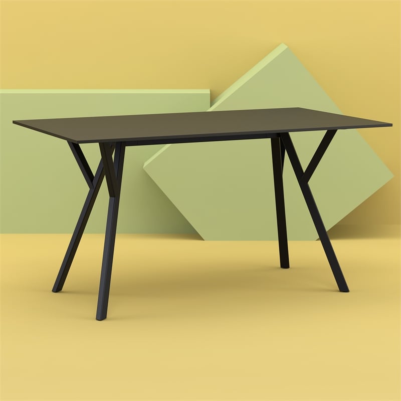 Compamia Max Rectangle Table 55 inch Black