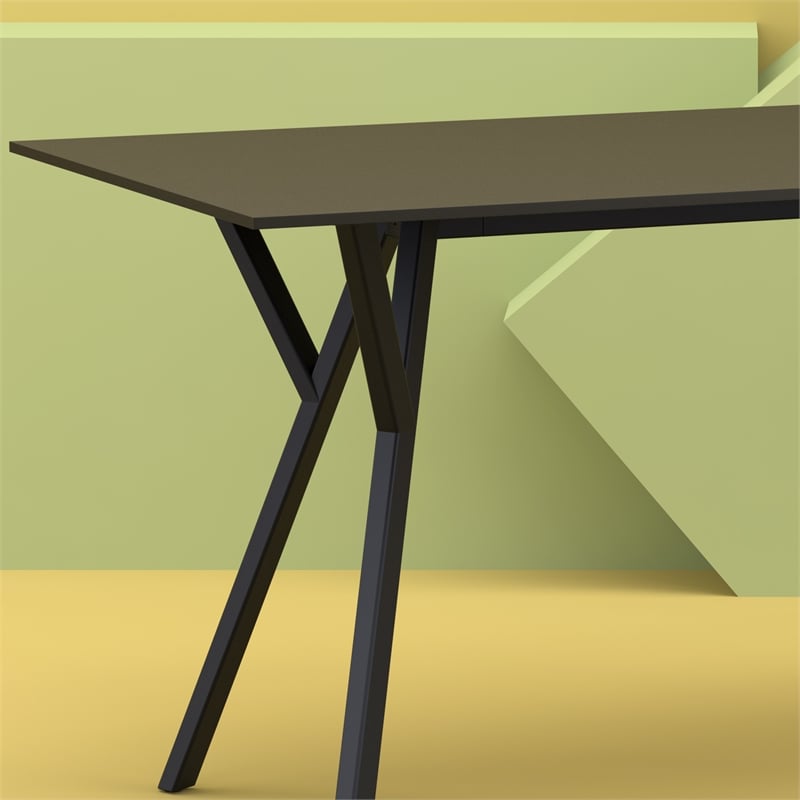Compamia Max Rectangle Table 55 inch Black