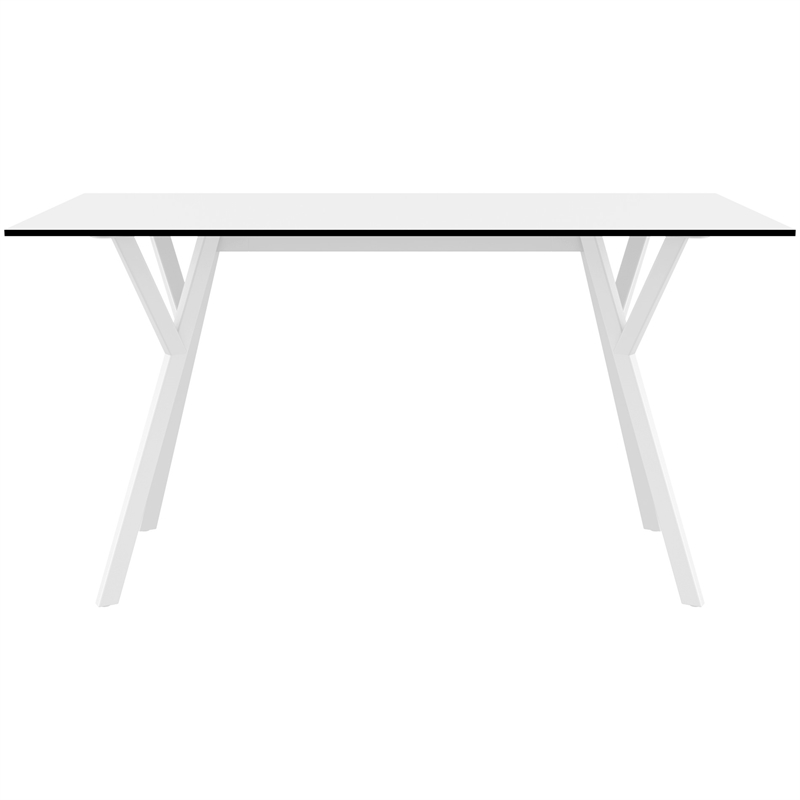 Compamia Max Rectangle Table 55 inch White