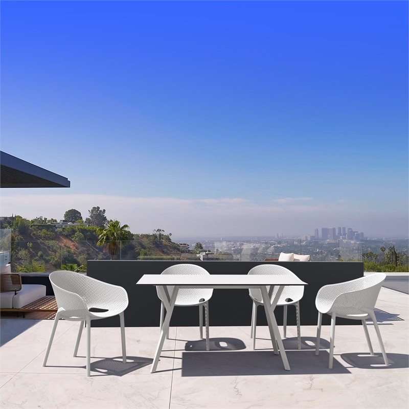 Compamia Max Rectangle Table 55 inch White