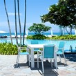 Compamia Pacific 5 Piece Dining set with Extension Table and Sling Arm Chairs