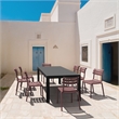 Compamia Helen 9 Piece Extendable Dining Set in Black-Marsala