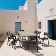 Compamia 9 Piece Helen Extendable Dining Set  - Taupe-Black