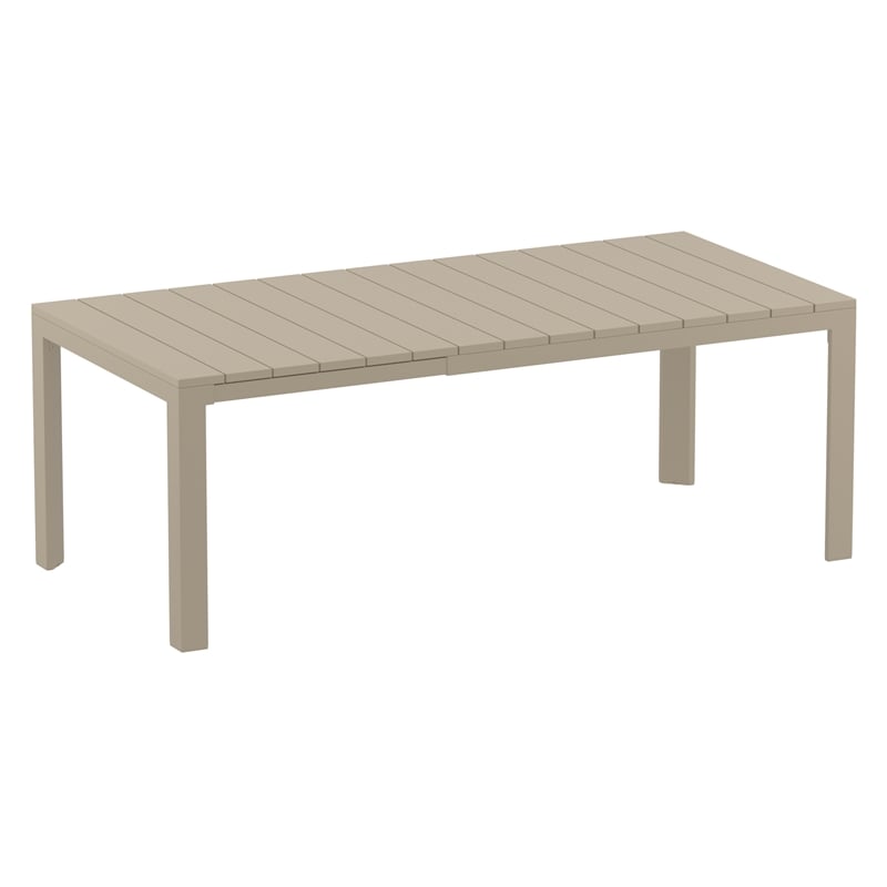 Compamia Helen 9 Piece Extendable Dining Set  Taupe-White