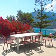 Compamia Helen Extendable 9 Piece Dining Set White-Marsala
