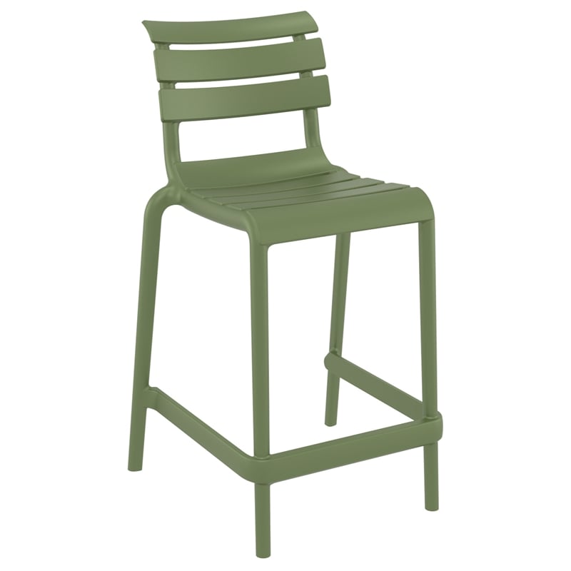 Compamia Helen Counter Stool in Olive Green finish