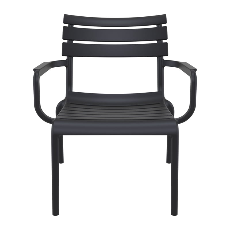 Compamia Paris Outdoor Club Lounge Chair in Black finish