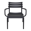 Compamia Paris Outdoor Club Lounge Chair in Black finish
