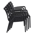 Compamia Paris Outdoor Club Lounge Chair in Black finish