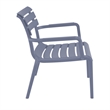 Compamia Paris Outdoor Club Lounge Chair in Dark Gray finish