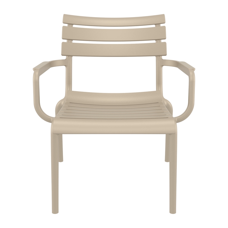Compamia Paris Outdoor Club Lounge Chair in Taupe finish