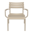 Compamia Paris Outdoor Club Lounge Chair in Taupe finish