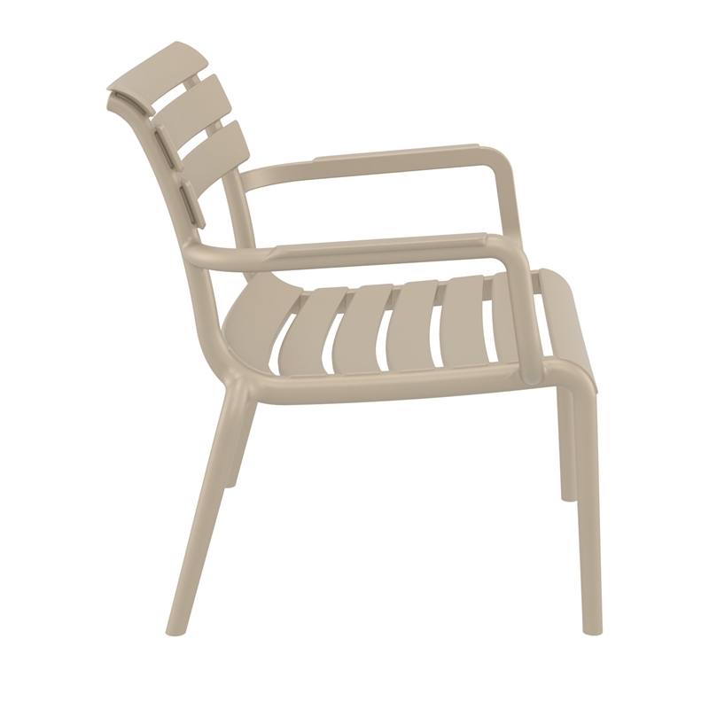 Compamia Paris Outdoor Club Lounge Chair in Taupe finish