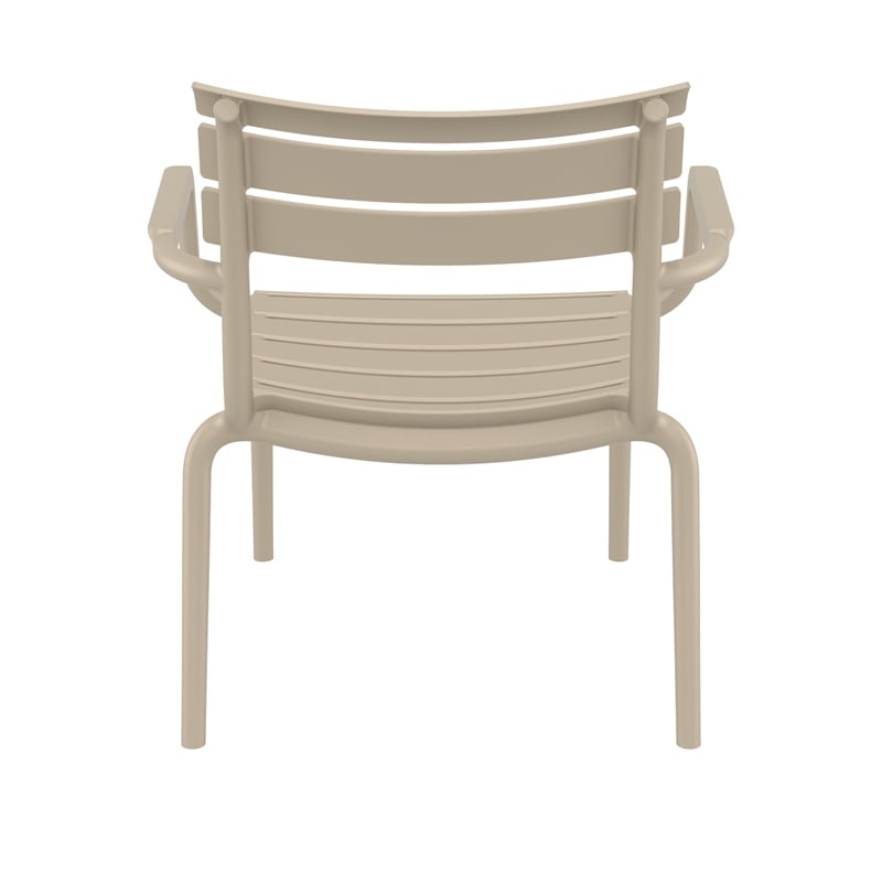 Compamia Paris Outdoor Club Lounge Chair in Taupe finish