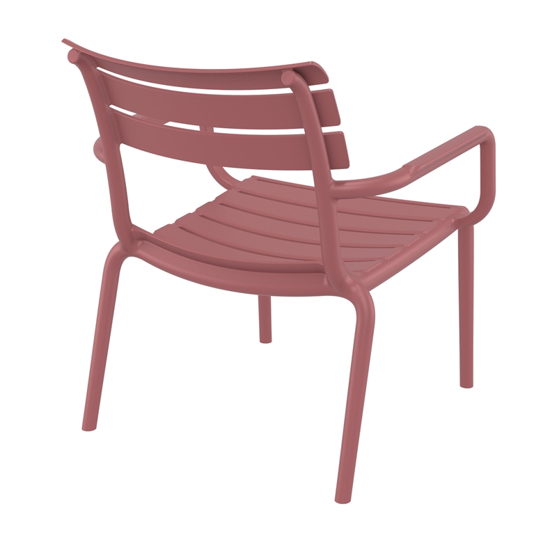 Compamia Paris Outdoor Club Lounge Chair in Marsala finish
