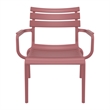 Compamia Paris Outdoor Club Lounge Chair in Marsala finish