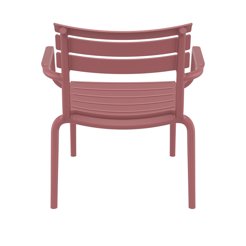 Compamia Paris Outdoor Club Lounge Chair in Marsala finish