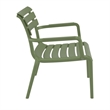 Compamia Paris Outdoor Club Lounge Chair in Olive Green finish