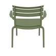 Compamia Paris Outdoor Club Lounge Chair in Olive Green finish