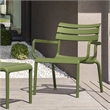 Compamia Paris Outdoor Club Lounge Chair in Olive Green finish