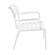 Compamia Paris Outdoor Club Lounge Chair in White finish