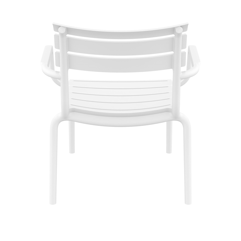 Compamia Paris Outdoor Club Lounge Chair in White finish