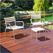 Compamia Paris Outdoor Club Lounge Chair in White finish