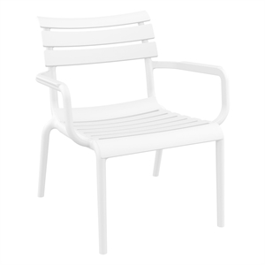 Compamia Paris Outdoor Club Lounge Chair in White finish