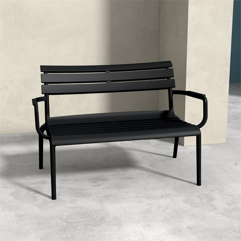 Compamia Paris Outdoor Bench Black