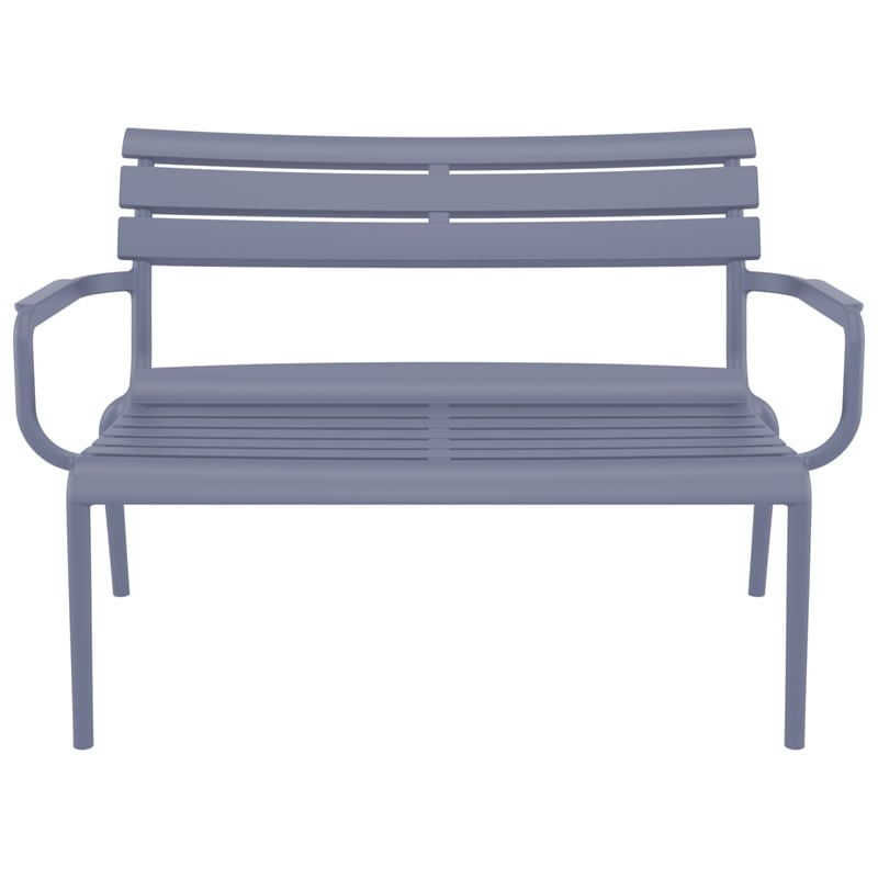 Compamia Paris Outdoor Bench Dark Gray