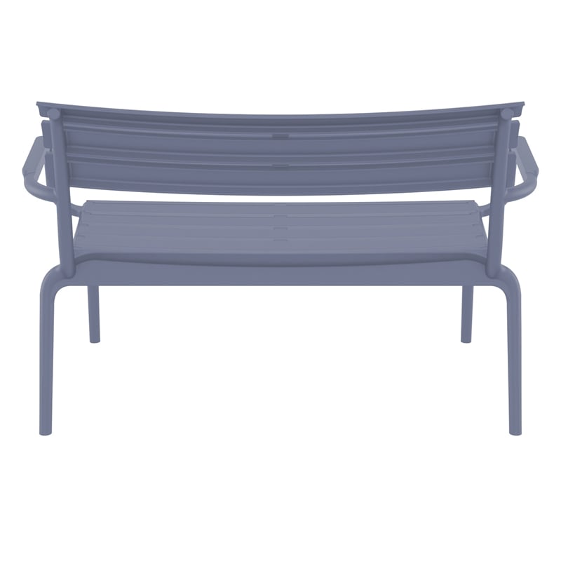 Compamia Paris Outdoor Bench Dark Gray