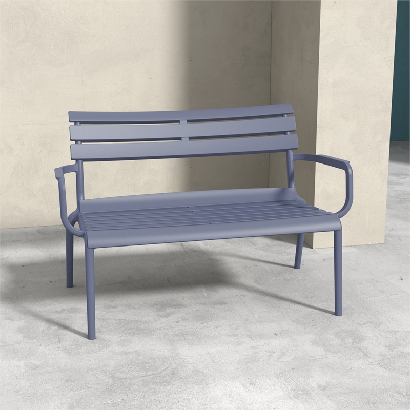 Compamia Paris Outdoor Bench Dark Gray