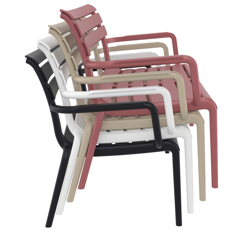 Compamia Paris Outdoor Bench Dark Gray