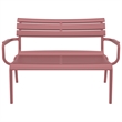 Compamia Paris Outdoor Bench in Marsala finish