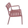 Compamia Paris Outdoor Bench in Marsala finish
