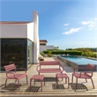 Compamia Paris Outdoor Bench in Marsala finish