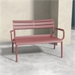 Compamia Paris Outdoor Bench in Marsala finish