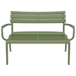Compamia Paris Outdoor Bench in Olive Green finish