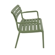 Compamia Paris Outdoor Bench in Olive Green finish