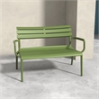 Compamia Paris Outdoor Bench in Olive Green finish