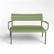 Compamia Paris Outdoor Bench in Olive Green finish