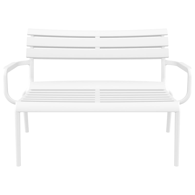 Compamia Paris Outdoor Bench in White finish