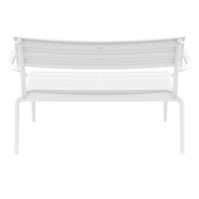 Compamia Paris Outdoor Bench in White finish