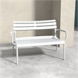 Compamia Paris Outdoor Bench in White finish